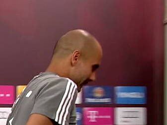 WATCH: Guardiola walks out bem...